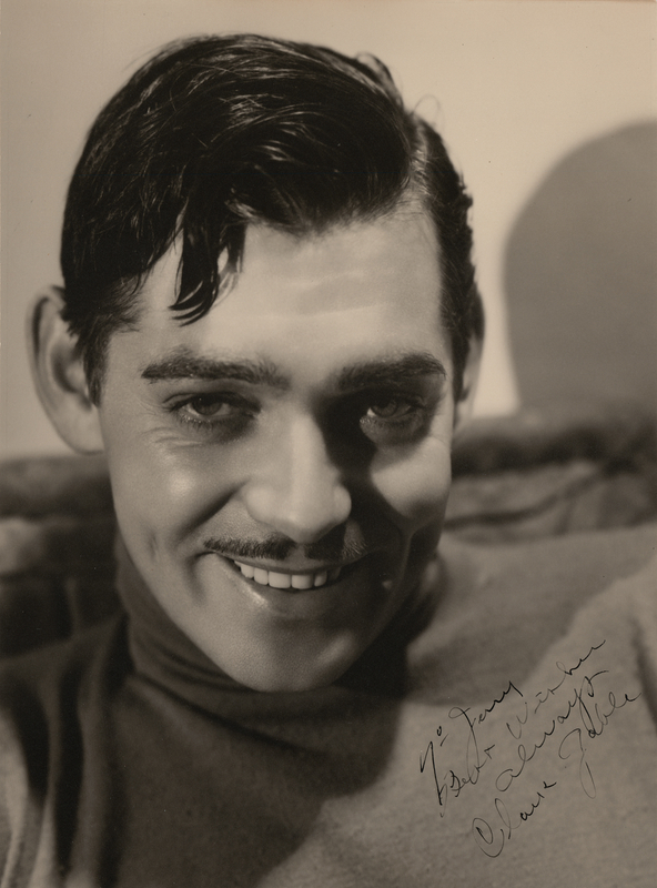 Lot 574 Clark Gable Oversized Signed Photograph