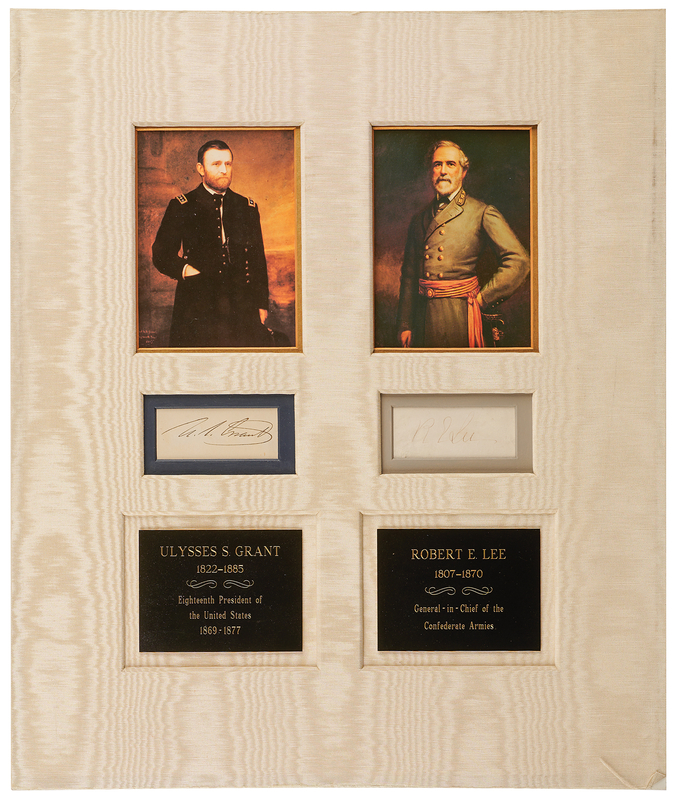 Lot 170 Robert E. Lee and U. S. Grant (2) Signatures