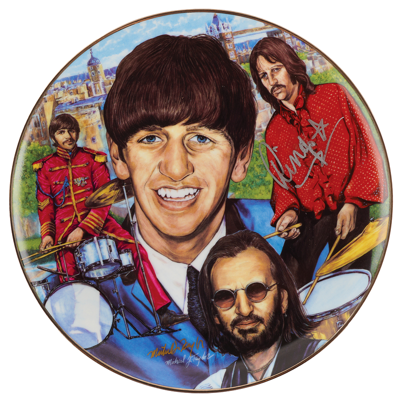Lot 454 Beatles: Ringo Starr Signed Collector Plate (Artist Proof)