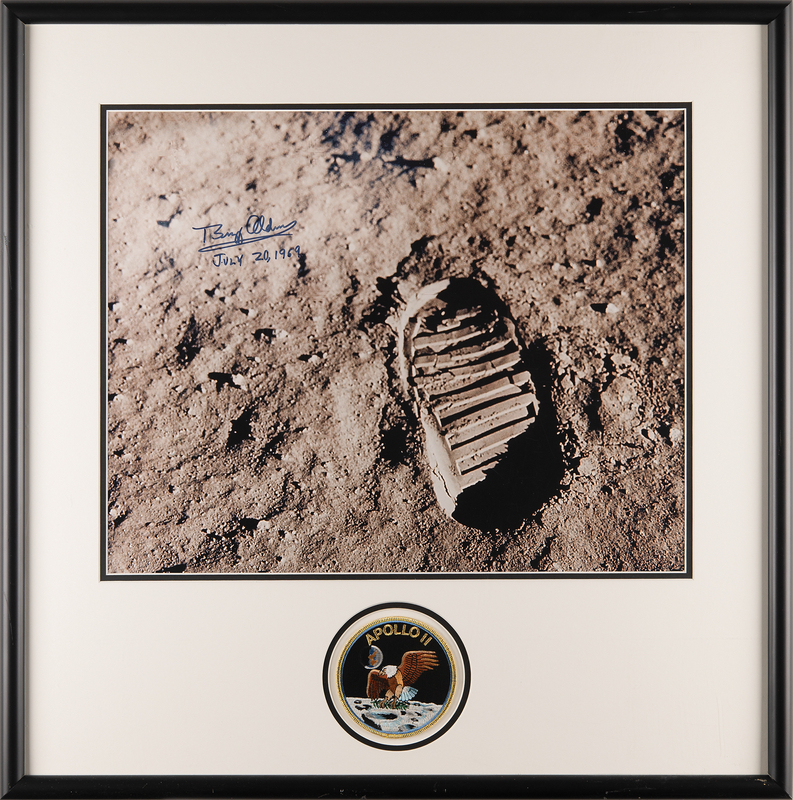Lot 195 Buzz Aldrin Signed Oversized Photograph