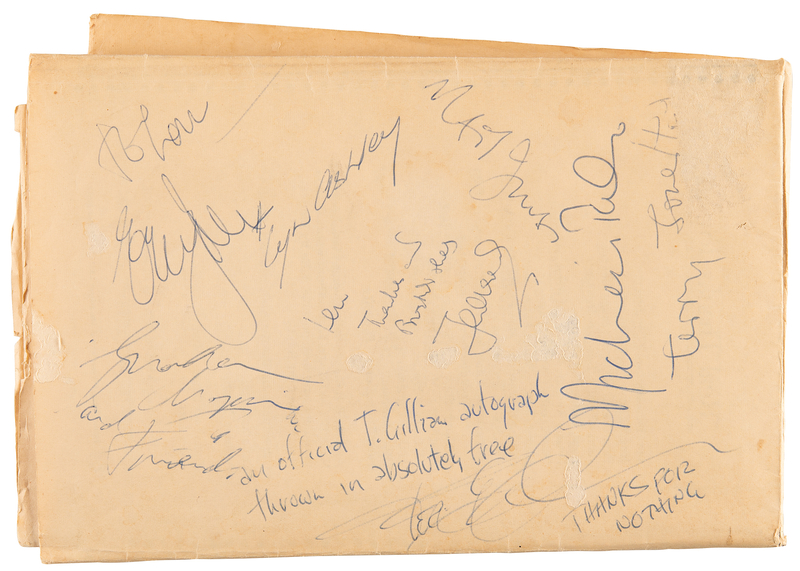 Lot 615 Monty Python Signed 1973 Program for 'Monty Python’s 1st Farewell Tour'