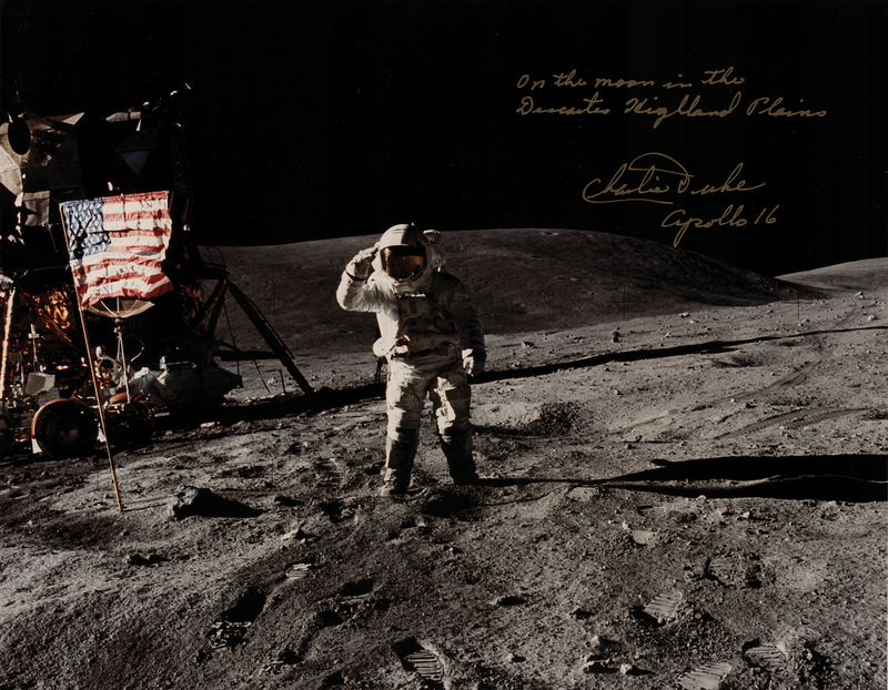Lot 216 Charlie Duke Signed Photograph