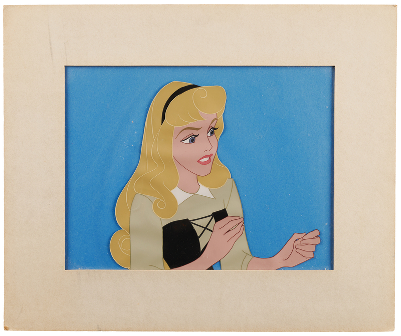 Lot 304 Princess Aurora production cel from Sleeping Beauty