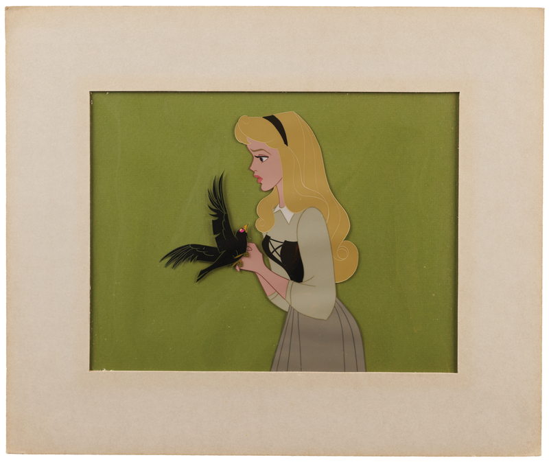 Lot 302 Princess Aurora and Diablo production cels from Sleeping Beauty