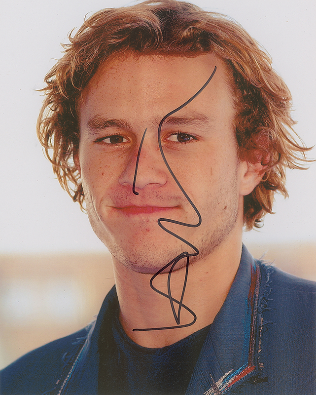 Lot 597 Heath Ledger Signed Photograph