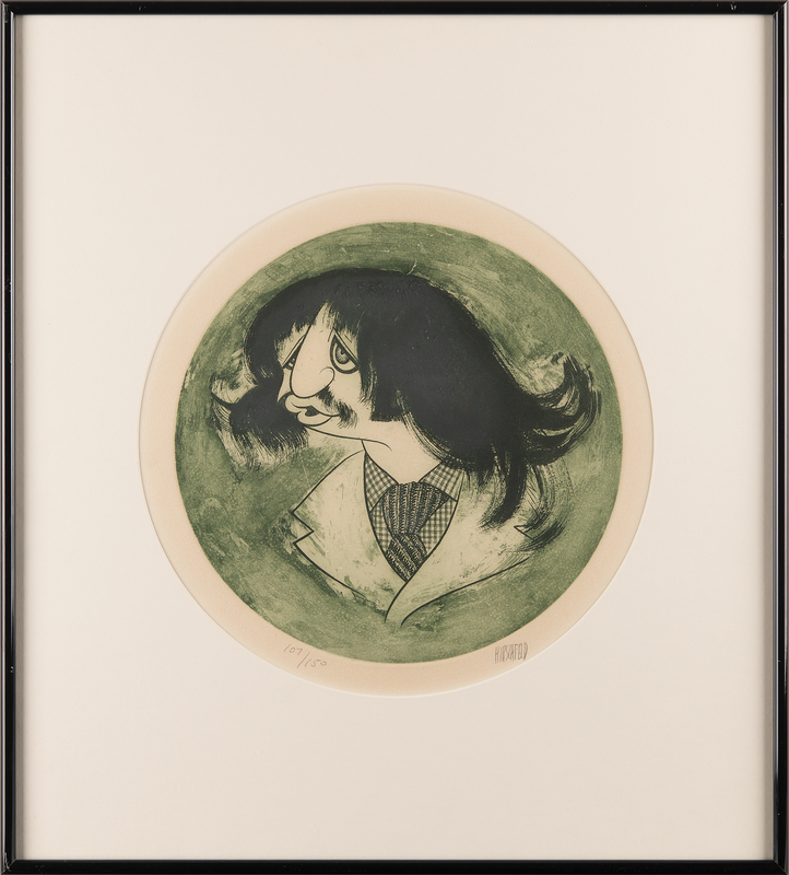 Lot 275 Al Hirschfeld Signed Etching - 'Ringo Starr' (Ltd. Ed. #107/150) (11.25˝ x 11.25˝)
