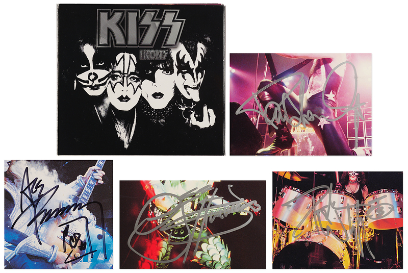 Lot 476 KISS Signed CD Set - Ikons