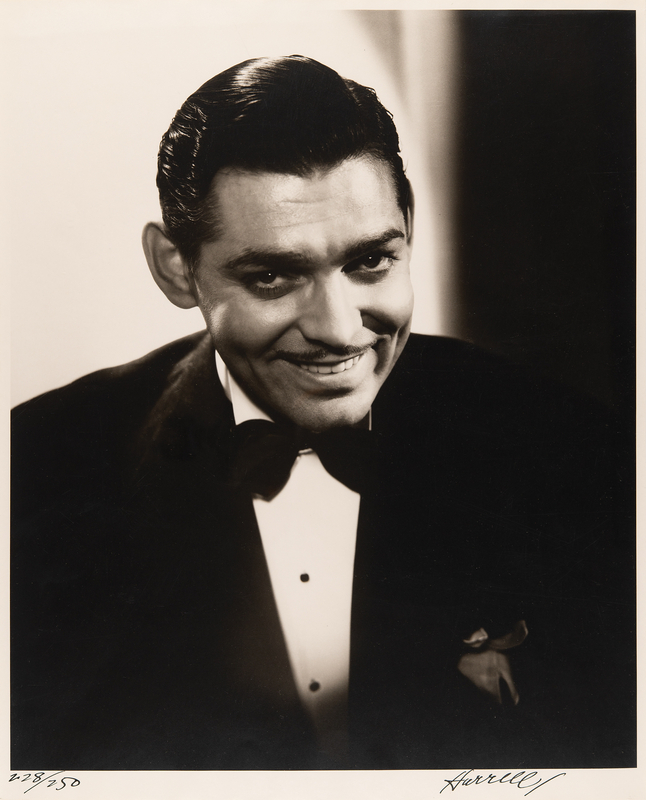 Lot 588 George Hurrell Oversized Signed Photograph of Clark Gable (Ltd. Ed. #228/250)