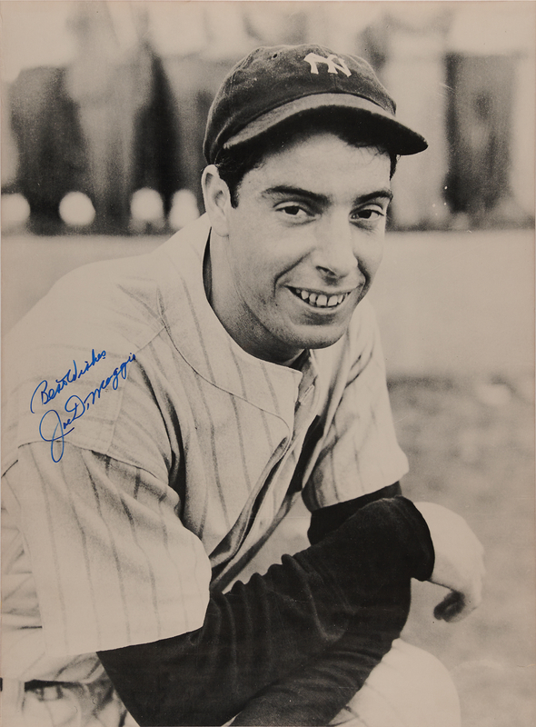 Lot 666 Joe DiMaggio Signed Poster (18? x 23.5?)