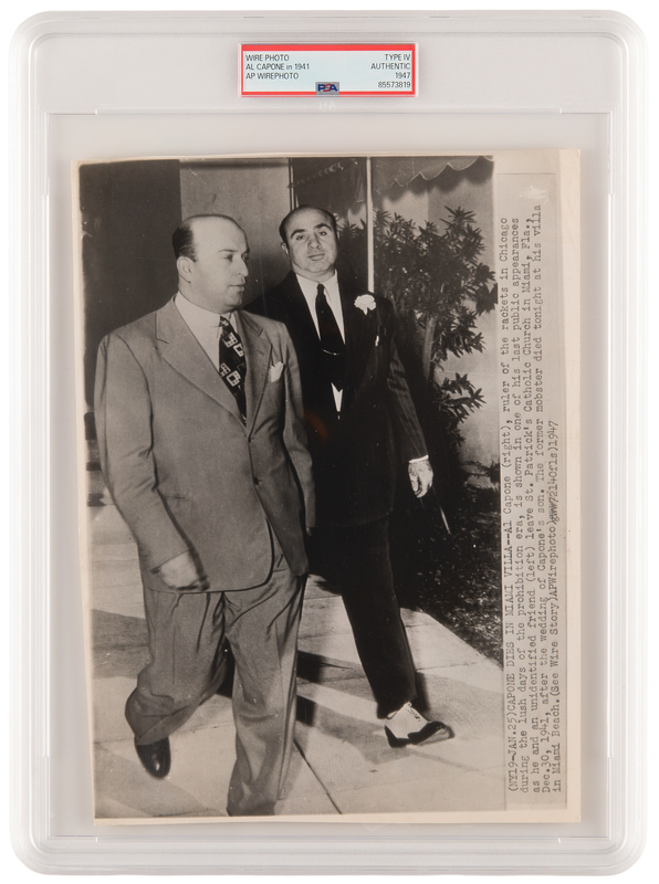 Lot 125 Al Capone Original Photograph - PSA Type IV