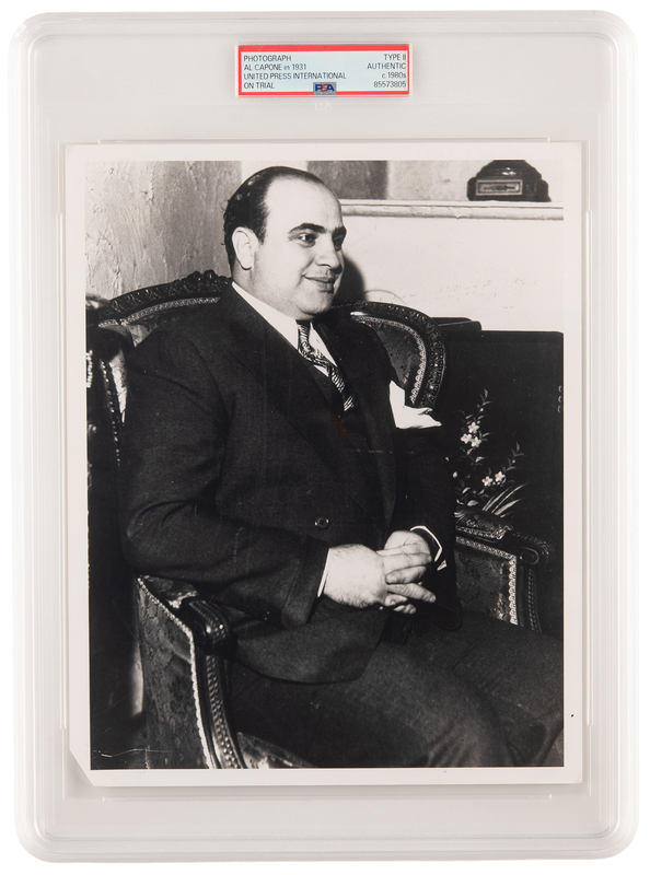 Lot 127 Al Capone Original Photograph - PSA Type II