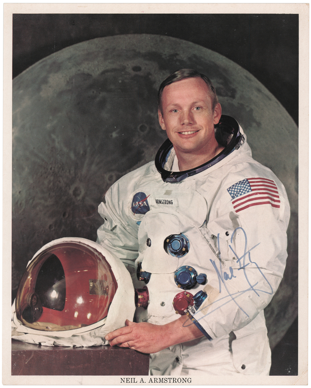 Lot 205 Neil Armstrong Signed Photograph