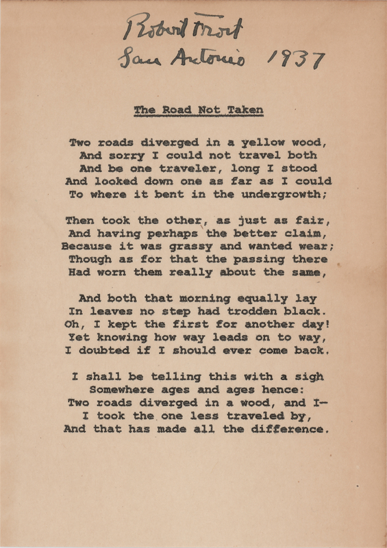 Lot 368 Robert Frost Signature