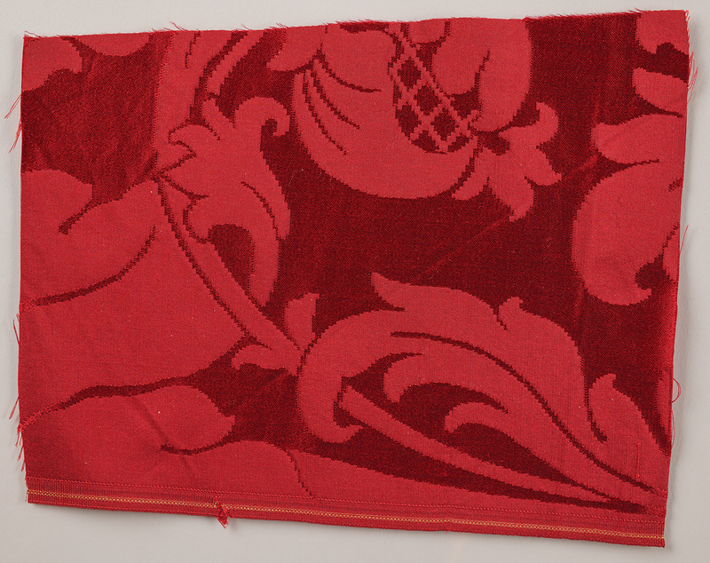Lot 75 Harry S. Truman White House Red Room Restoration Fabric