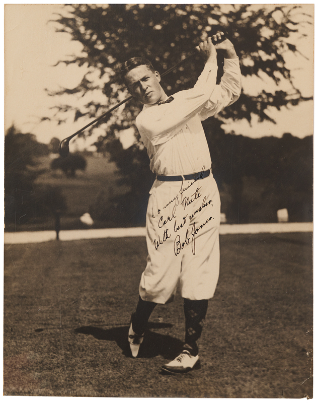 Lot 654 Bobby Jones Signed Photograph