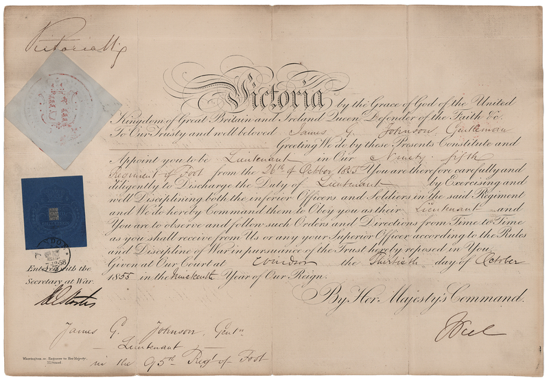 Lot 158 Queen Victoria Document Signed