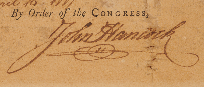 John Hancock Revolutionary War-Dated Document Signed, Appointing a