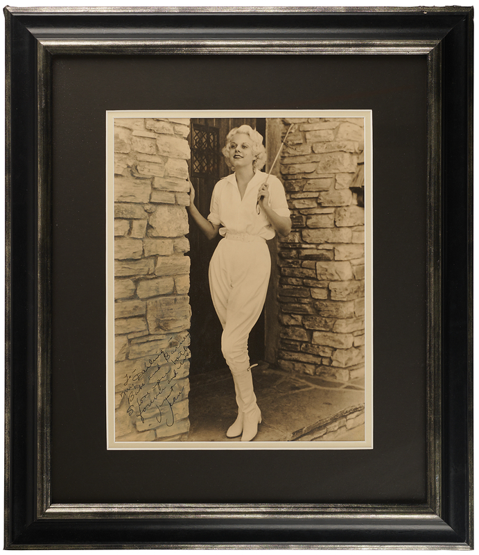 Lot 516 Jean Harlow Signed Oversized Photograph