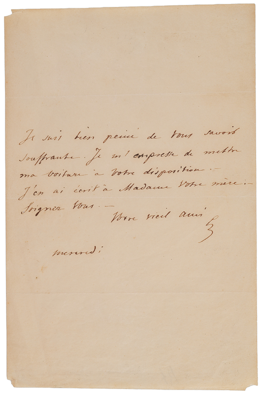 Lot 394 Frederic Chopin Autograph Letter Signed