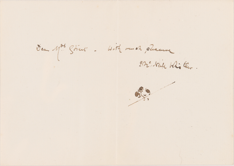 Lot 293 James Abbott McNeill Whistler Signature