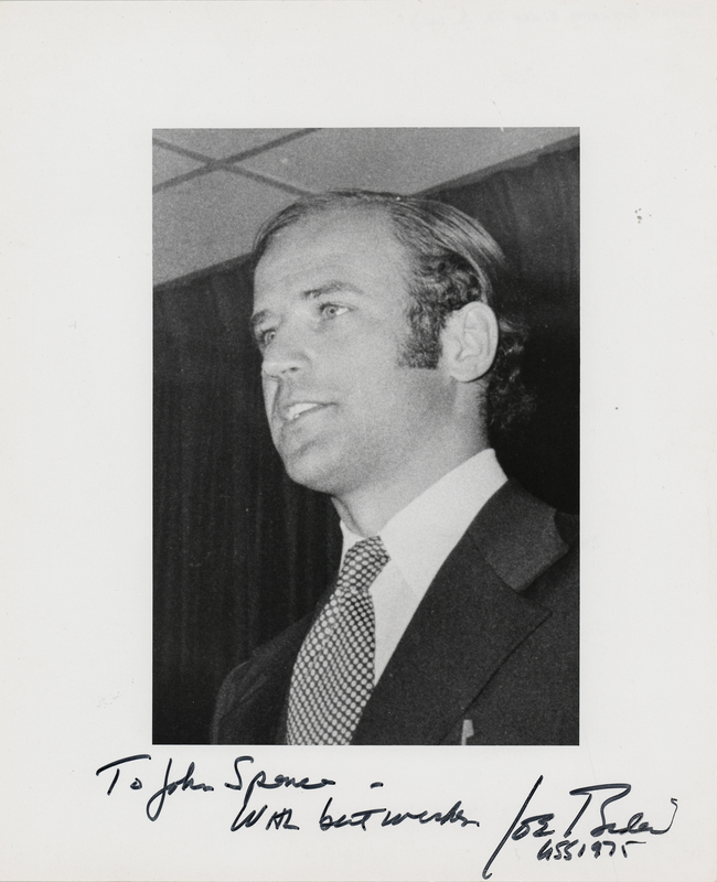 Lot 17 Joe Biden Signed Photograph