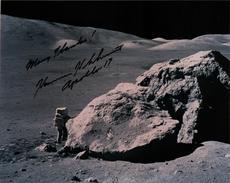 Lot 228 Harrison Schmitt Signed Photograph