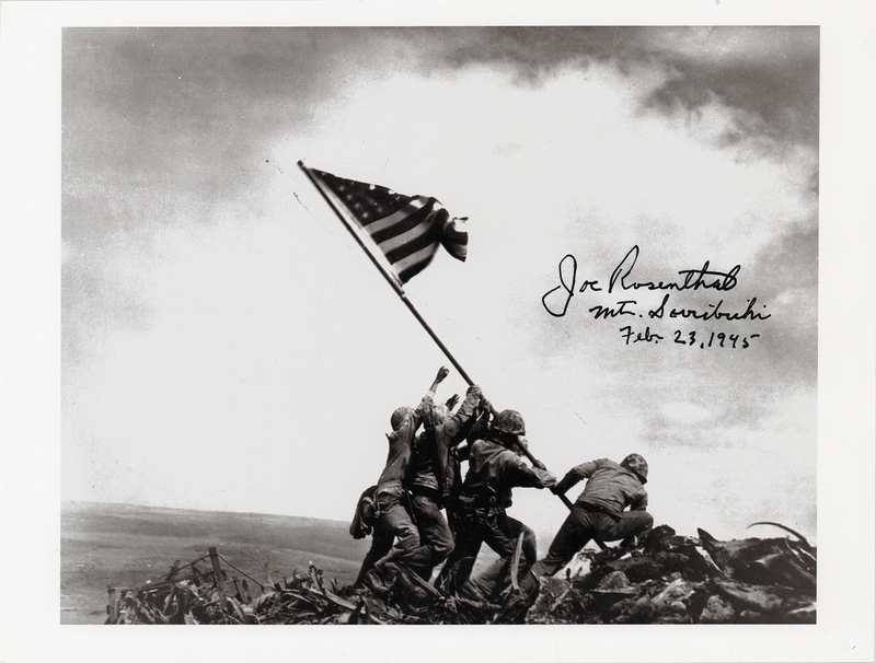 Lot 181 Iwo Jima: Joe Rosenthal Signed Photograph