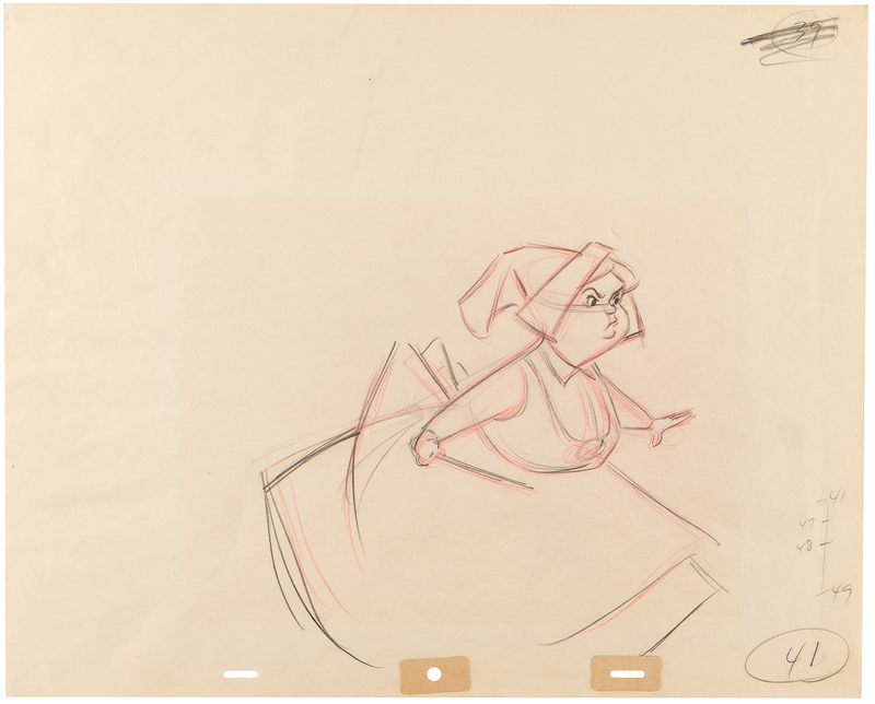 Lot 319 Merryweather production drawing from Sleeping Beauty
