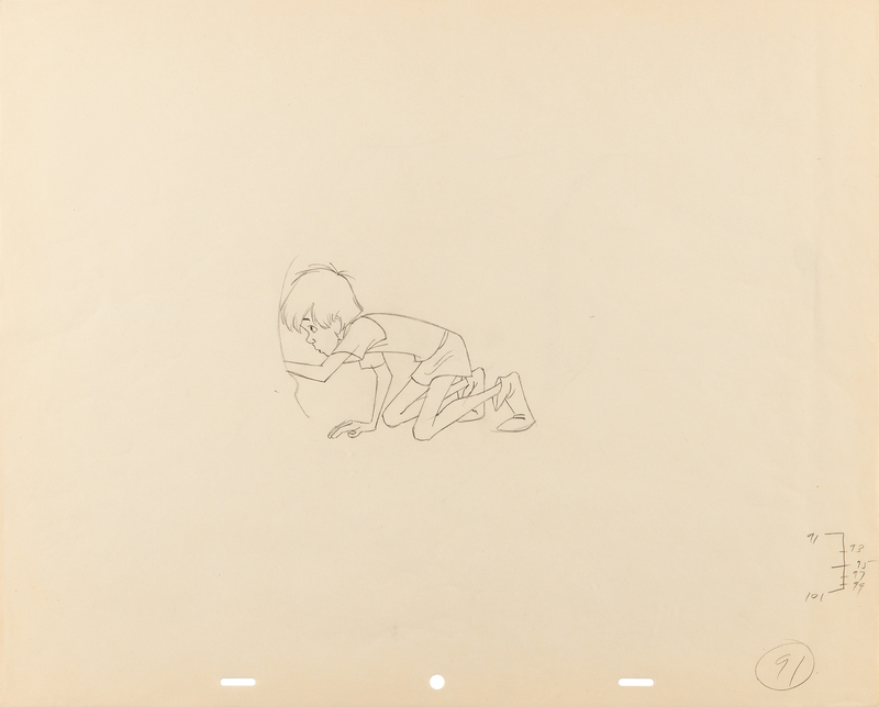 Lot 321 Wart and Merlin (3) production drawings from The Sword in the Stone