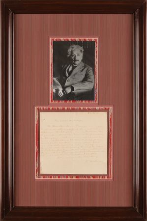 Lot #112 Albert Einstein Autograph Letter Signed, Referring to the Theory of Relativity and Mortiz Schlick, 