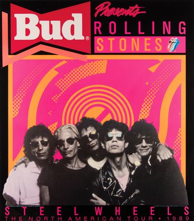 Lot #495 Rolling Stones 1989 North American Steel Wheels Tour Poster (28.5? x 31.5?) - Image 2
