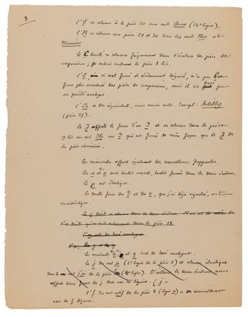Lot #176 Dreyfus Affair: Etienne Charavay Handwritten Manuscript and Graphological Notes from the 1894 Dreyfus Affair Court-Martial - Image 9