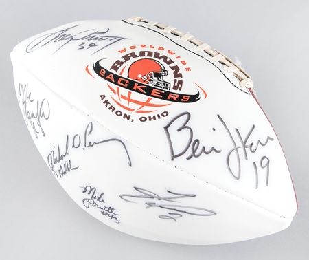 Lot #665 Cleveland Browns Multi-Signed (7) Football - Image 2