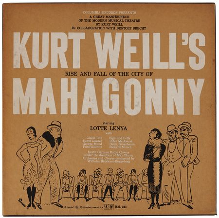 Lot #601 Lotte Lenya Typed Letter Signed on Mahagonny: 