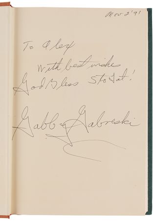 Lot #180 Gabby Gabreski Signed Book - Gabby: A Fighter Pilot's Life - Image 4