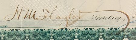 Lot #104 John D. Rockefeller and Henry M. Flagler Signed 'Standard Oil Trust' Stock Certificate - Image 3