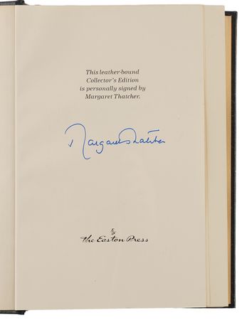 Lot #164 Margaret Thatcher Signed Book - The Downing Street Years - Image 4