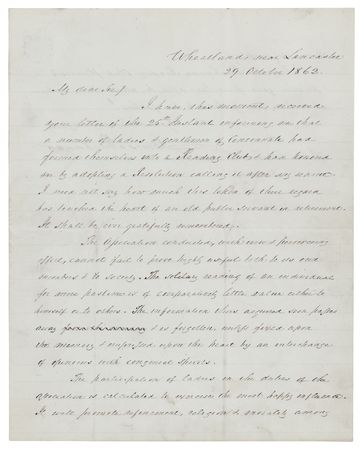 Lot #18 James Buchanan Civil War-Dated Autograph Letter Signed - Image 1