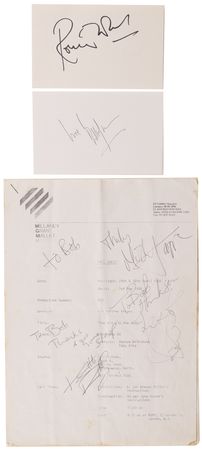 Lot #434 Rolling Stones Signed Music Video Call Sheet for 'One Hit (To the Body)' - Image 1