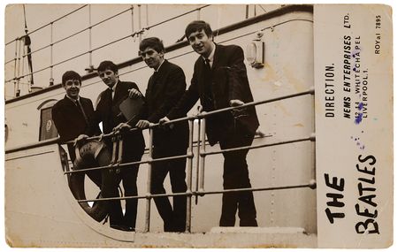 Lot #413 Beatles Signed Rare NEMS Enterprises Promotional Card (1962) - Image 2