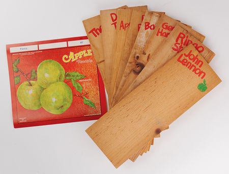 Lot #450 Beatles: Apple Crate Label and (8) Artist