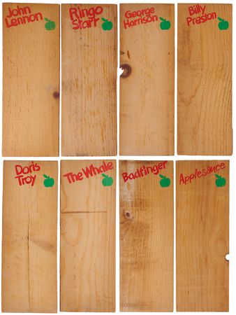 Lot #450 Beatles: Apple Crate Label and (8) Artist Dividers, Including John Lennon, George Harrison, and Ringo Starr - Image 2