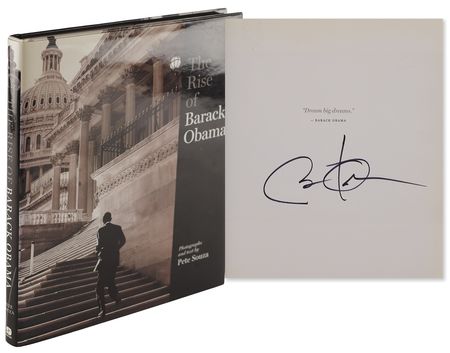 Lot #57 Barack Obama Signed Book - The Rise of Barack Obama - Image 1