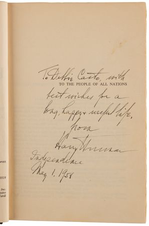 Lot #73 Harry S. Truman (2) Signed Books - Memoirs: Year of Decisions and Years of Trial and Hope - Image 2