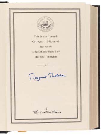 Lot #142 Mikhail Gorbachev and Margaret Thatcher (2) Signed Books - Memoirs and Statecraft - Image 2