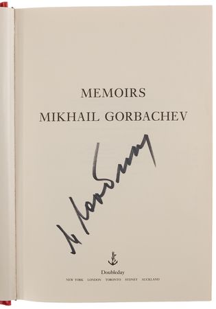 Lot #142 Mikhail Gorbachev and Margaret Thatcher (2) Signed Books - Memoirs and Statecraft - Image 3