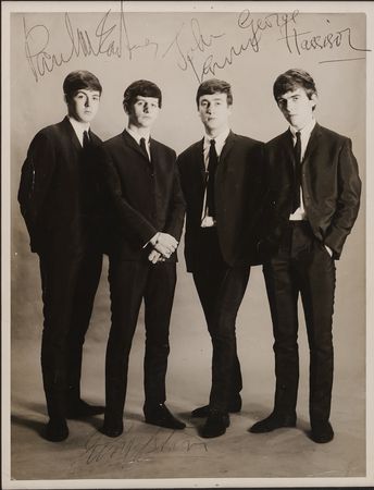 Lot #414 Beatles Signed Photograph - Taken by Astrid Kirchherr in 1962 - Image 1