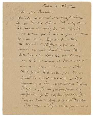 Lot #354 Jules Verne Autograph Letter Signed on His Voyages Extraordinaires - Image 1