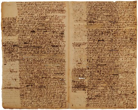 Lot #93 Cotton Mather Handwritten Sermon: 