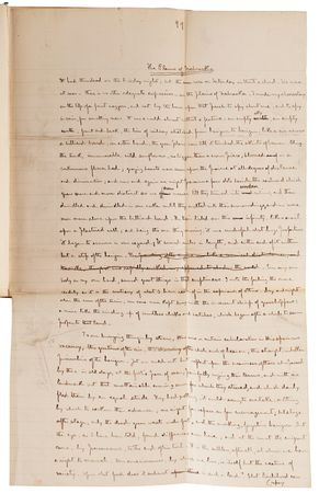 Lot #351 Robert Louis Stevenson Handwritten Manuscript for 